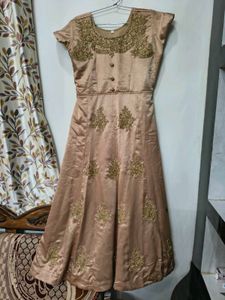 Elegant Embroidered Ethnic Gown with duppatta.
