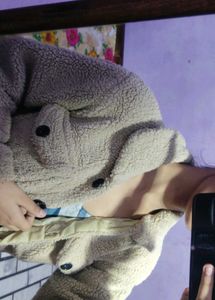 beige wool jacket