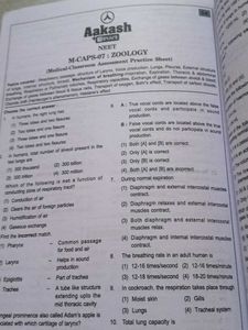 Aakash M-CAPS Physics, Chemistry, Botany Zoology B