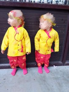 Dhoti Kurta Set For Kids Aged 1 To 3 Years Old. Single Set Available. One Set Got Sold.