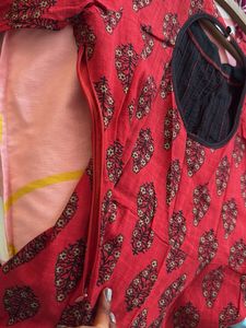 Beautiful Red Printed Kurta