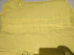 Beautiful yellow Georgette Shirt