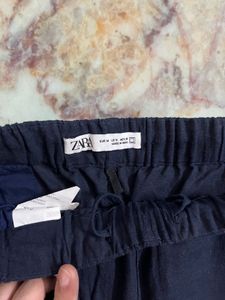 Zara Navy Blue Casual Pants