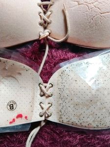 New Silicon Bra Beige Color