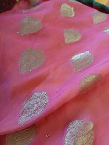 Beautiful Yellow &amp; Pink Saree