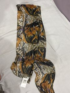 Abstract Print Pleated Scarf