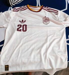 unisex Retro Adidas Spain Football Jersey 20