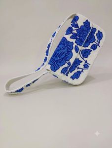 Beaded Floral Clutch Bag