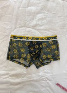 Men's Sheer Floral Boxer Briefs