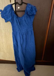 H&amp;M Blue Poplin Dress