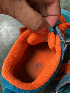 Toddler Blue &amp; Orange Sneakers