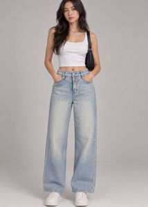 Light Blue Wide-Leg Jeans