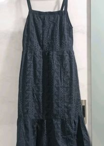 Schiffily Cotton Ankle Length Dress