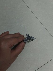 Oxidized Peacock Jhumka Earrings