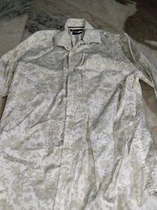 Men's Floral Print Button-Down Shirt