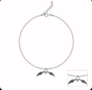 price drop 📉 Oxidized Silver Wing Anklet(1unit)