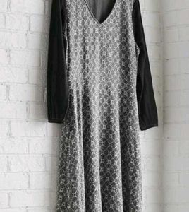 Stylish Grey Printed Kurta