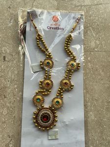 Ethnic Gold Tone Necklace Set