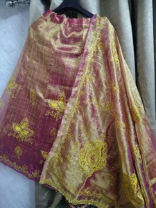 double shade old vintage lehnga
