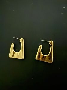 Gold Geometric Hoop Earrings