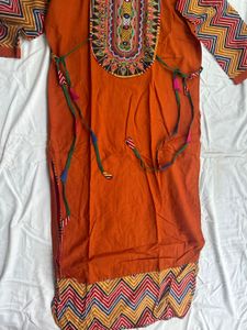 NAVRATRI Embroidered Kurti With Side Tie Ups