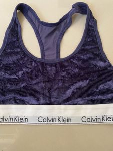 Calvin Klein Velour Sports Bra
