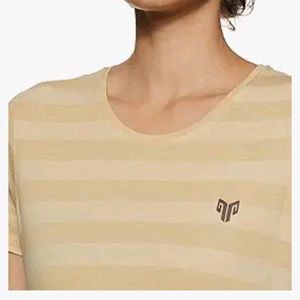 2Go Women's Striped Regular fit Sports T-Shirt