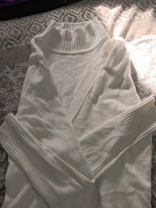 Cozy White Turtleneck Sweater