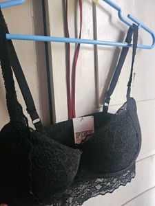 Victoria's Secret Push up Black Lace Bralette