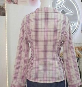 Chic Plaid Button-Up Top