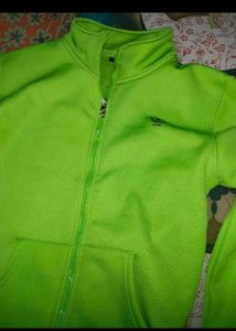 Neon Green Zip-Up Jacket