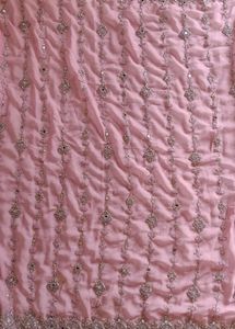 Pink Embellished Saree