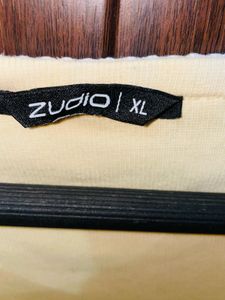 butter Yellow Lace Trim Crop Top