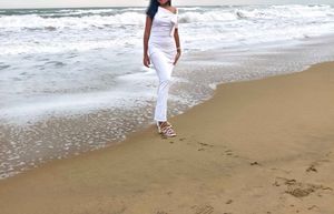 Elegant White Asymmetrical Dress