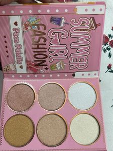 Pink Key Summer Girl Fashion Face Palette
