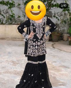 Kids Premium Stonework Sharara Set