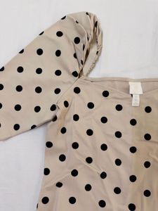 Chic Polka Dot Off-Shoulder Top