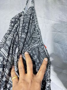 Off-Shoulder Printed Blouse