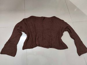 Cozy Brown Knit Sweater