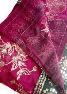 heavy work soft net saree