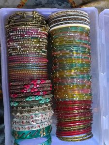 Beautiful all set glass bangles combo