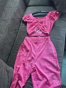 Pink Printed Co-ord Set