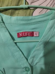 Stylish Women's Mint Green Tunic Top