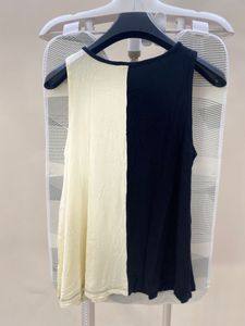 Two-Tone Sleeveless Top
