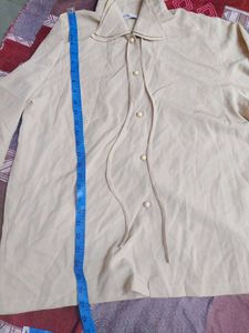 Classic Beige Button-Up Blouse