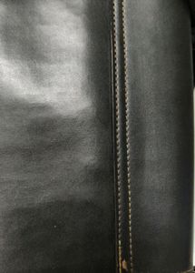 No Chip PU Leather Black Baguette