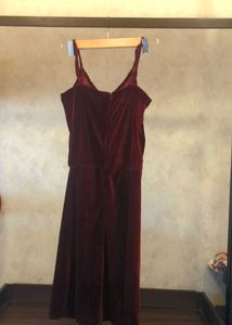 Libermode Burgundy Velvet Dress (XS)