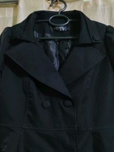 Elegant Black Trench Coat