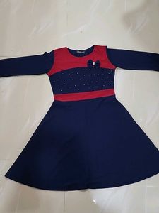 Girls' Adorable Bow Accent Dress
