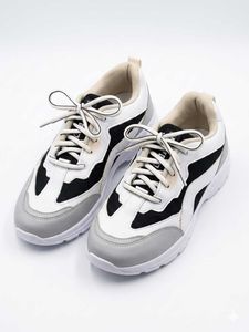 Stylish White & Black Sneakers